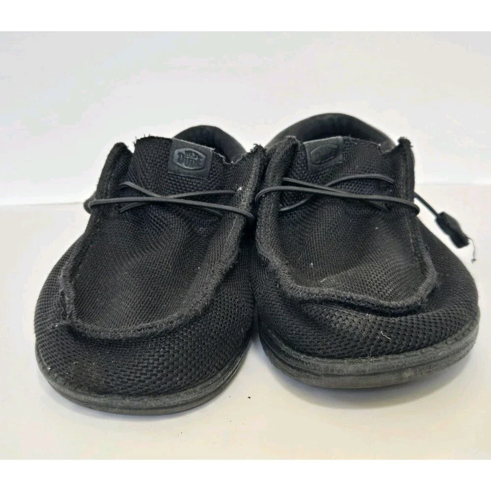 Hey Dude Shoes Mens Size 10 Wally Funk Mono Slip On Black Shade Loafer